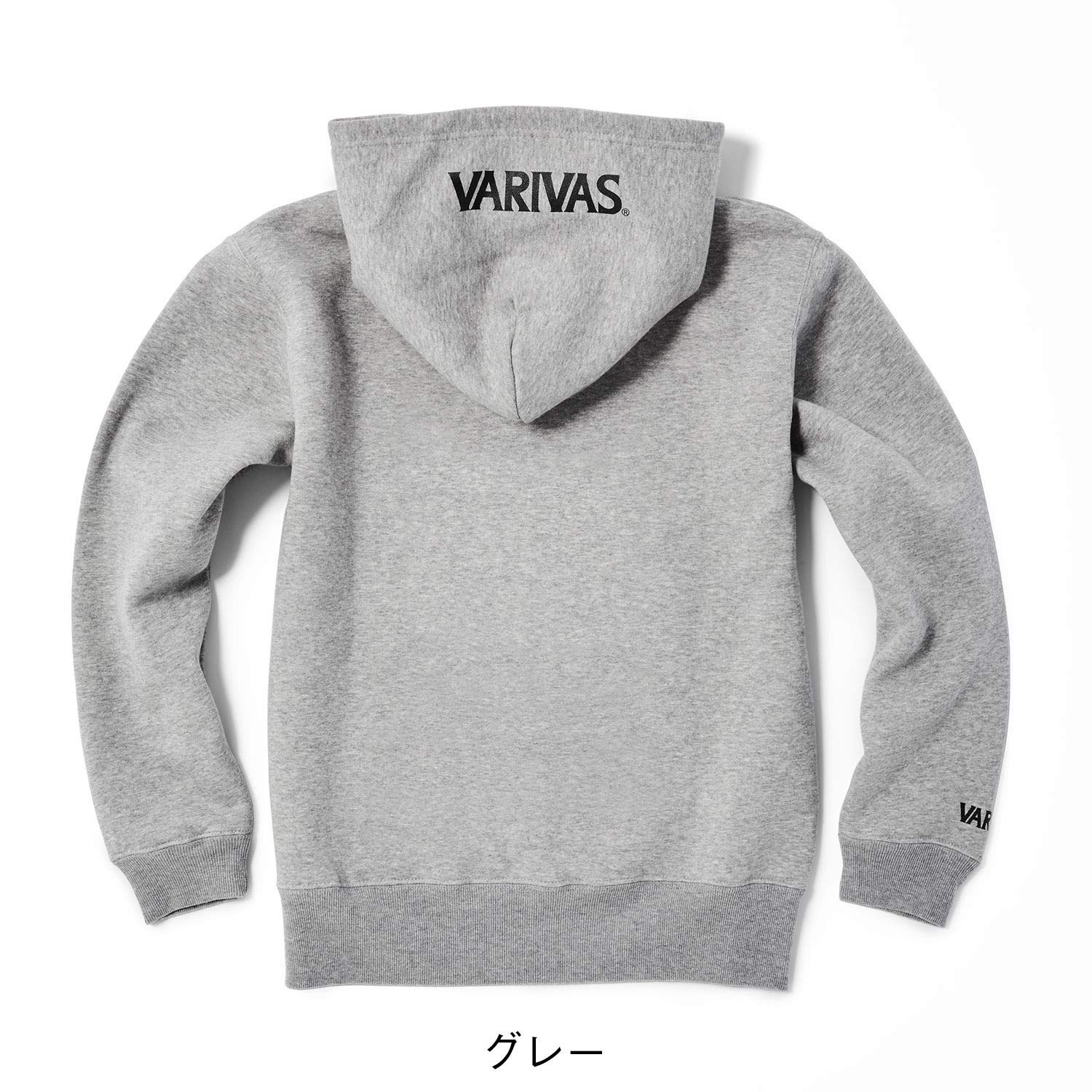 VARIVAS BOXロゴ プルオーバーパーカー LL(XL) グレー VARIVAS BOXロゴ