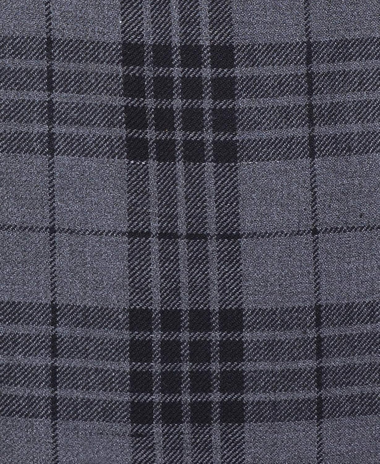 Scottish Acrylic Fabric Tartan Plaid by The Yard 13 Oz Weight (Grey, 1 Yard)