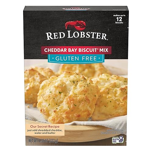 Red Lobster Mezcla de galletas Cheddar Bay, sin gluten, cajas de 11.36 onzas (paquete de 8)