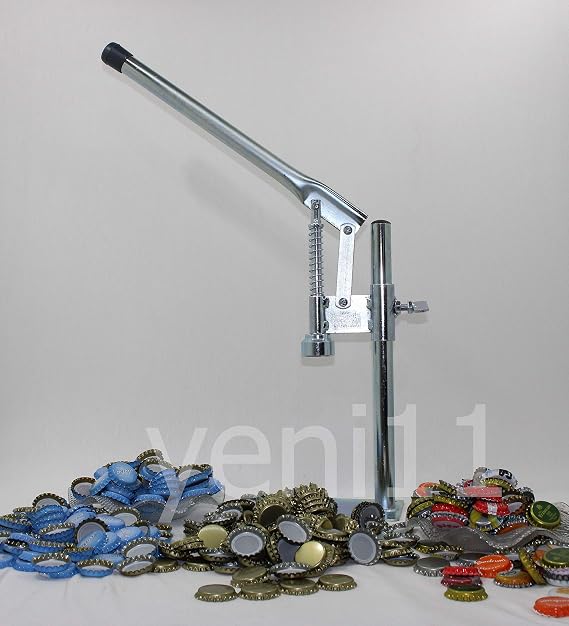 Soda Gazoz Kapağı Kapatma Makinesi + 300 Kapak Şişe Kapatma Aleti