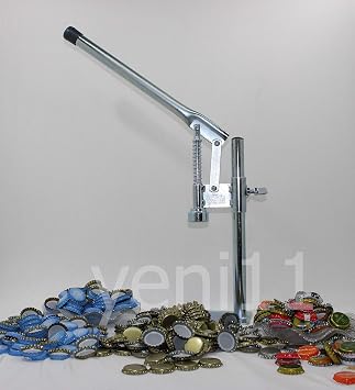 Soda Gazoz Kapağı Kapatma Makinesi + 300 Kapak Şişe Kapatma Aleti