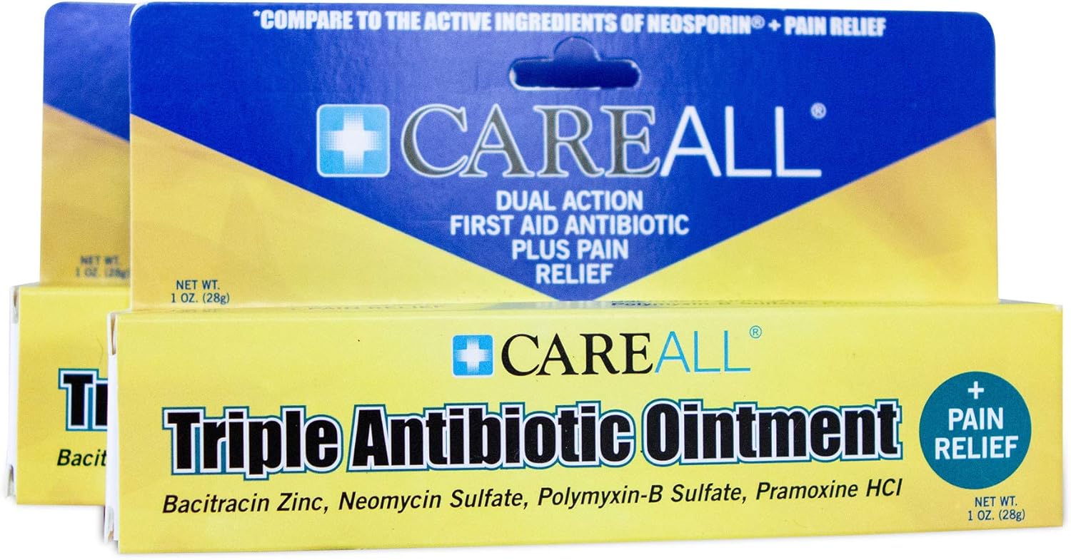 Buy 2 Pack CareALL 1oz Triple Antibiotic Ointment Pain Relief, Dual