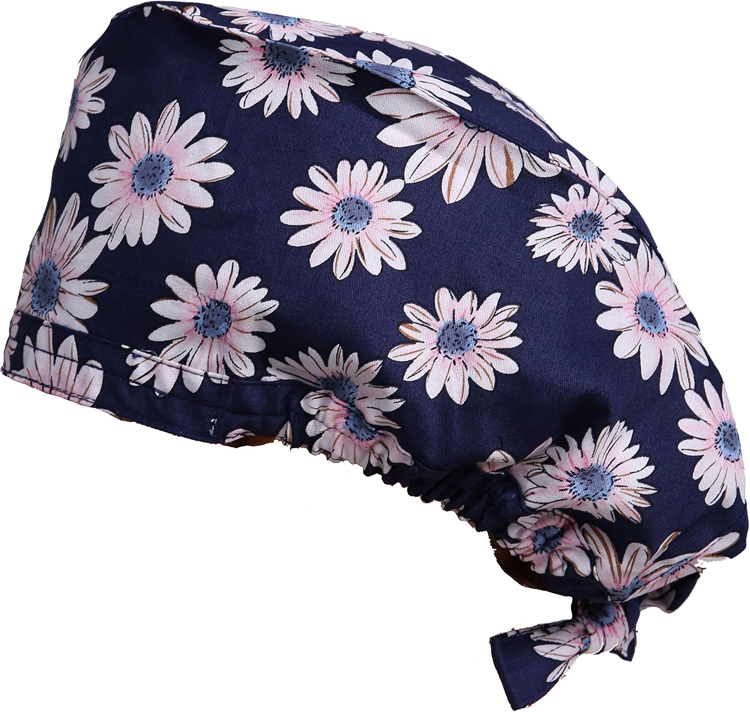 Unisex Scrub Cap with Sweatband Adjustable Tie Back Scrubs Hat