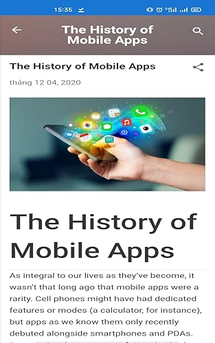 The History of Mobile Apps