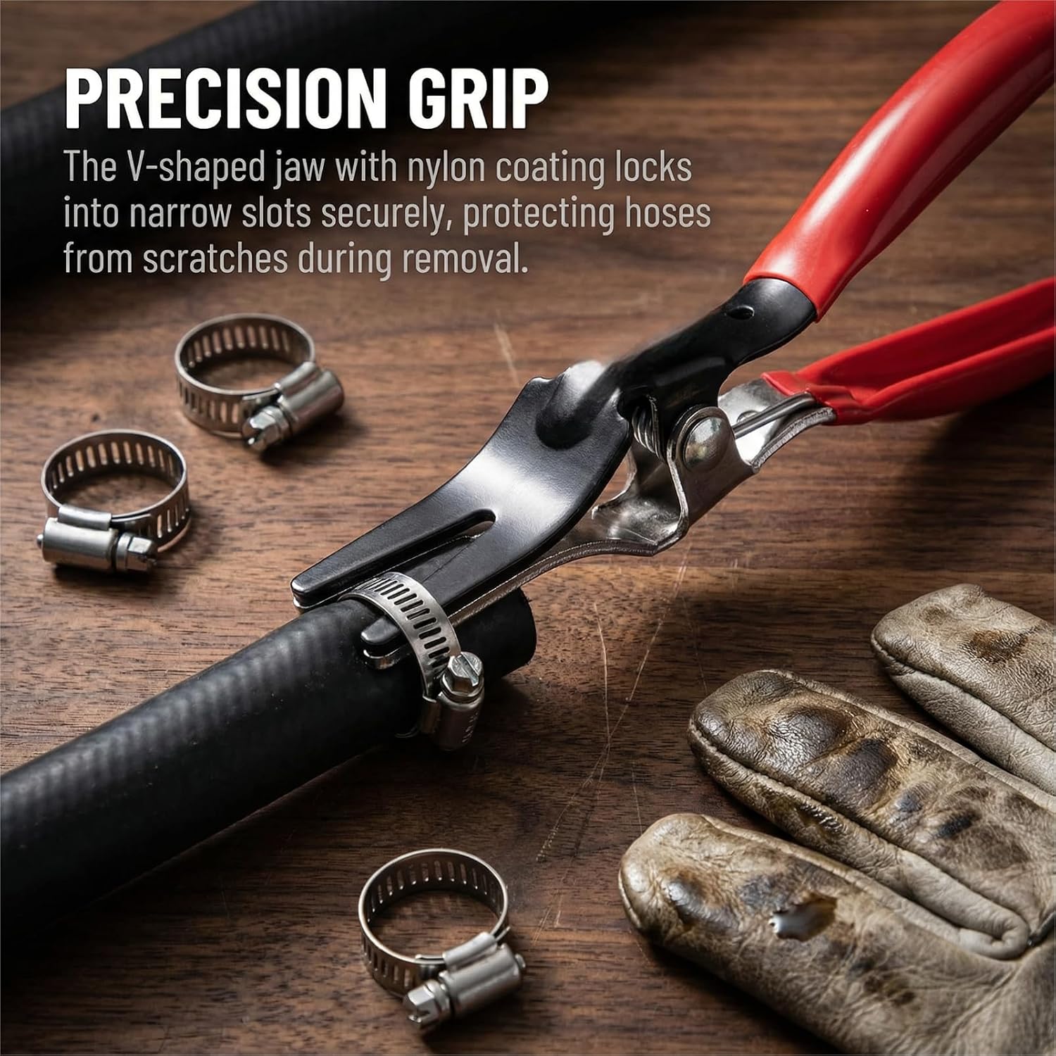 Automobile Hose Removal Pliers, Premium Hose Removal Tool for Fuel and Vacuum Lines, Fits 5/32" to 1/2" Hose, Hose Separator Pliers for Marine, Oil, Vehicle Hose Pipes