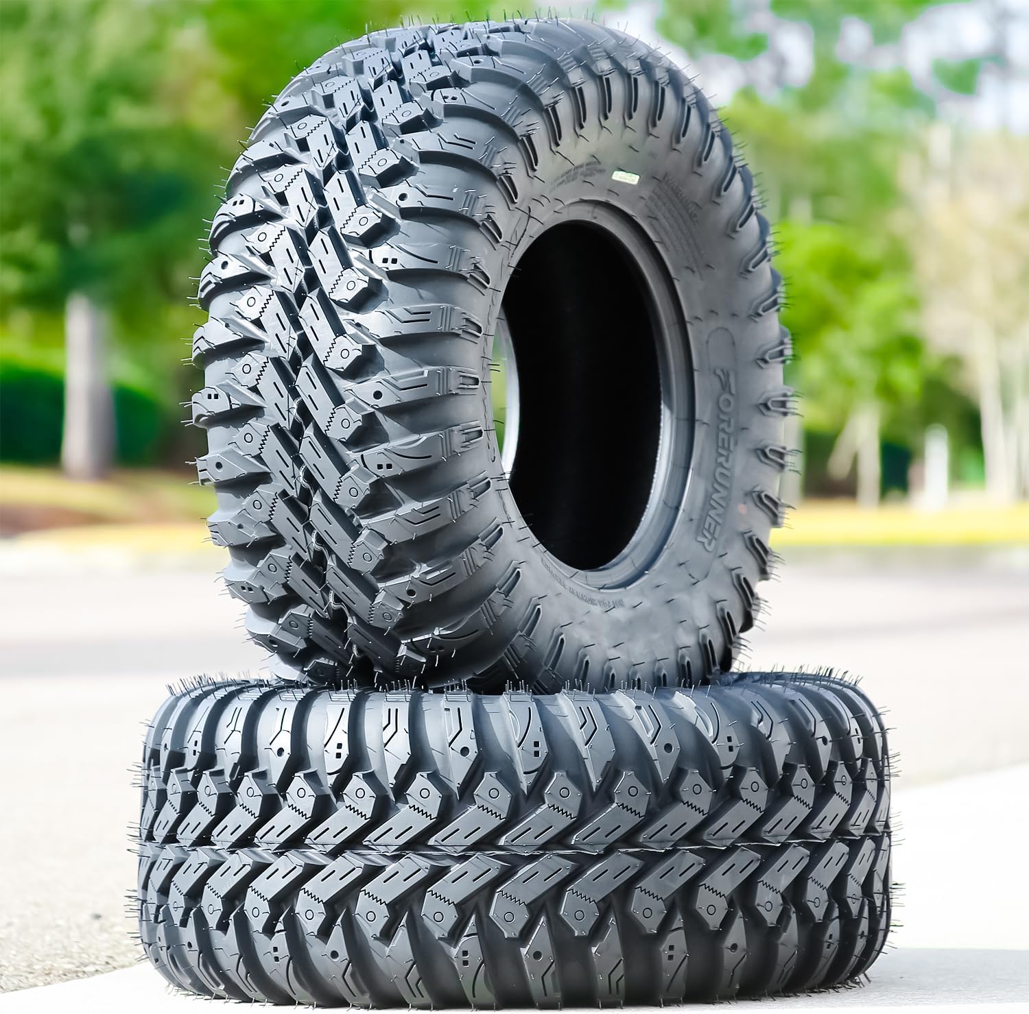 Forerunner Ohanzee A/T ATV UTV All-Terrain Off-Road Radial Tire-27x9.00R12 27x9R12 27x9x12 71J Load Range 8 Ply BSW Black Side Wall
