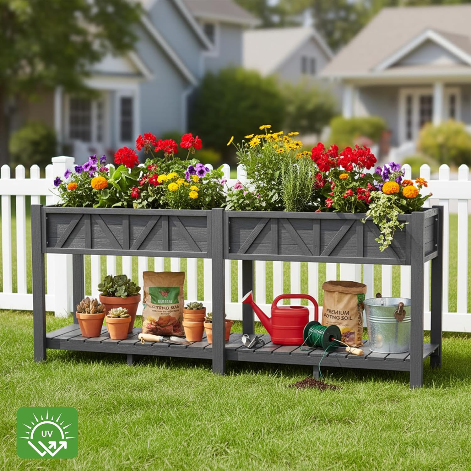 Wetterfestes Hochbeet für die Terrasse