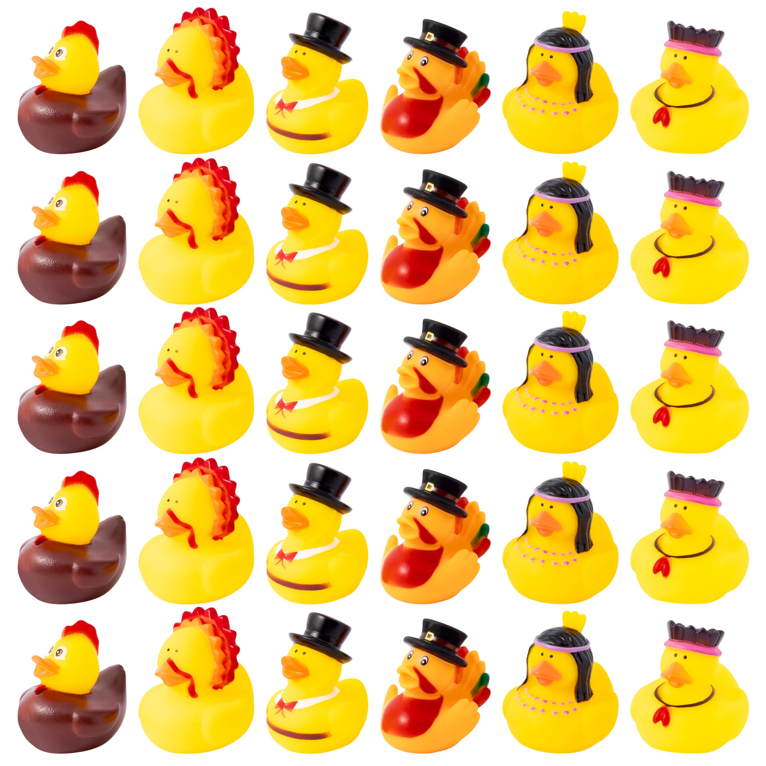 Click to get Haooryx Thanksgiving Rubber Duck Toys  30pcs Nove