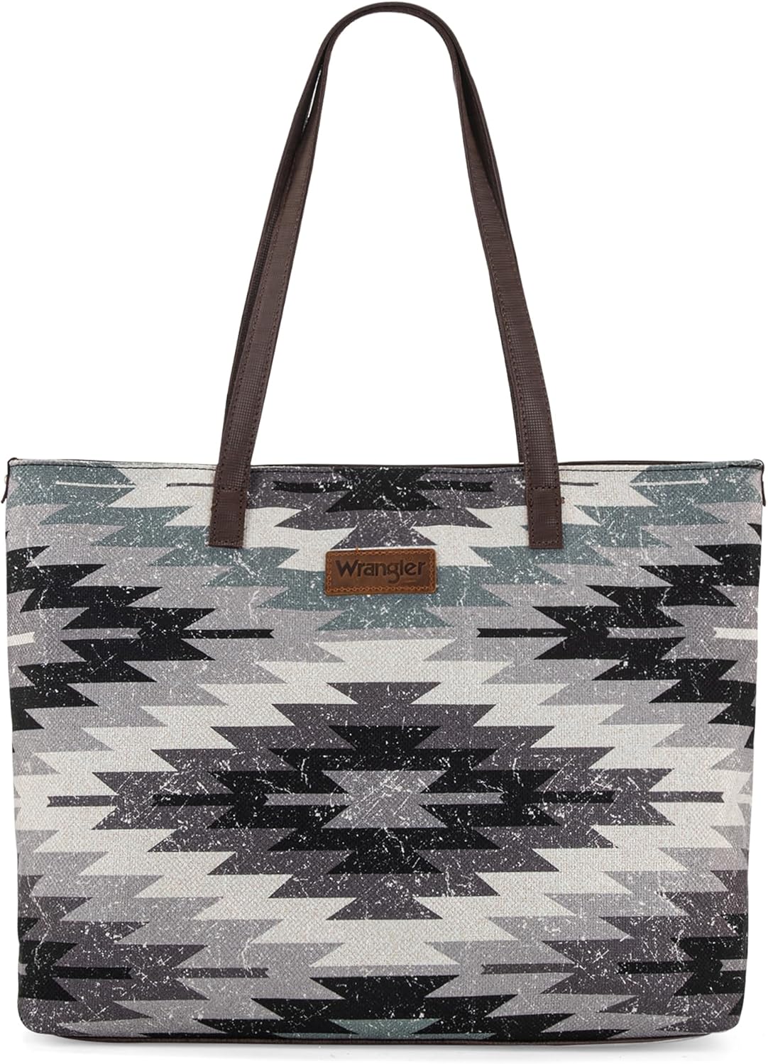 Montana West Wrangler Tote Bag for Women Canvas Shoulder Handbag Aztec Purse