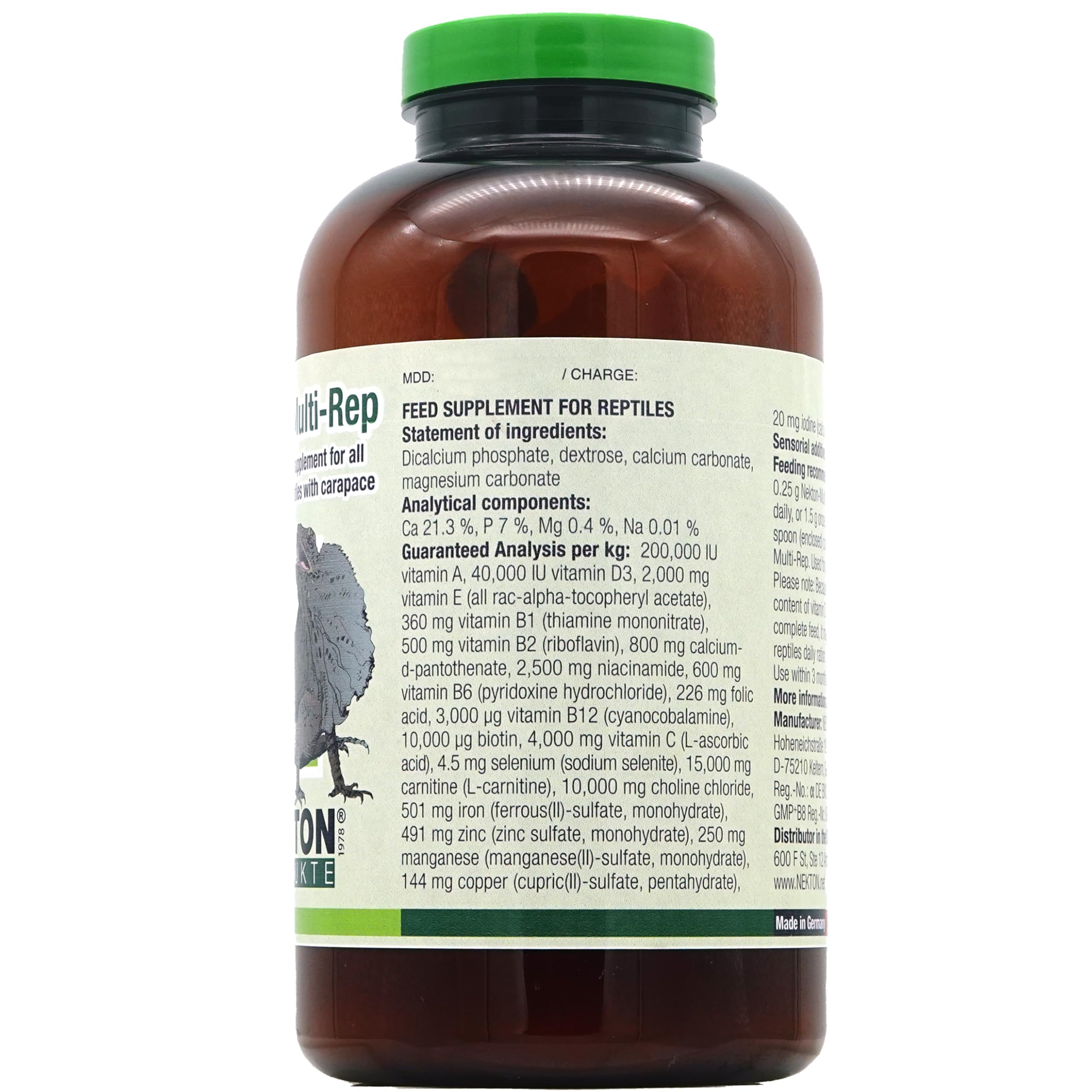 Nekton Multi-Rep, 1er Pack (1 x 700 g) Vitamin- und Mineralstoffpräparat für Reptilien