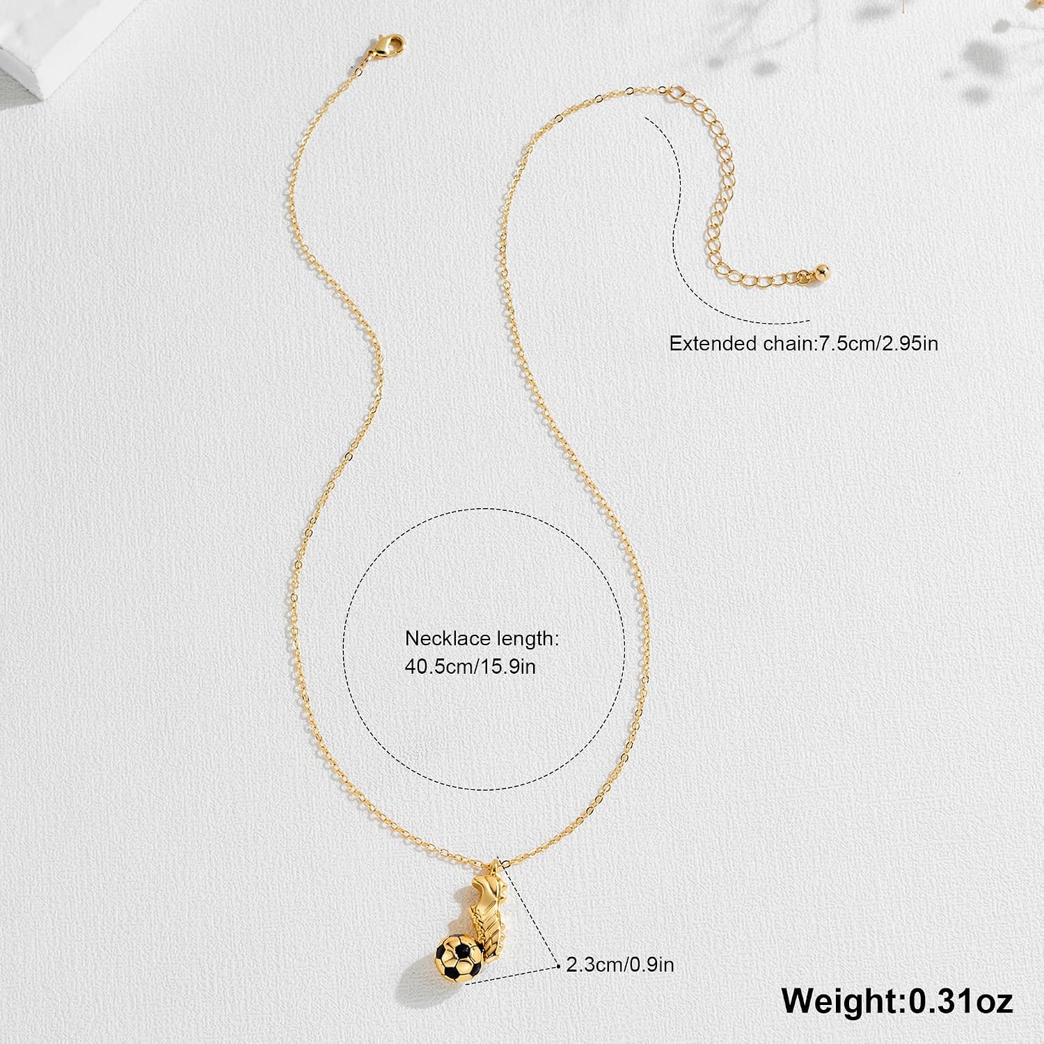 Soccer/Basketball/Pickleball/Tennis/Golf/Softball Necklace for Women Dainty Sports Accessories Sports Themed Statement Jewelry Gifts