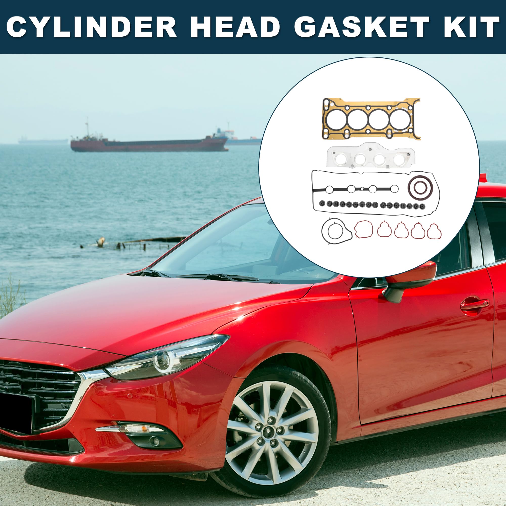 Amazon.com: TUCKBOLD Cylinder Head Gasket Kit for Mazda Engine ZY