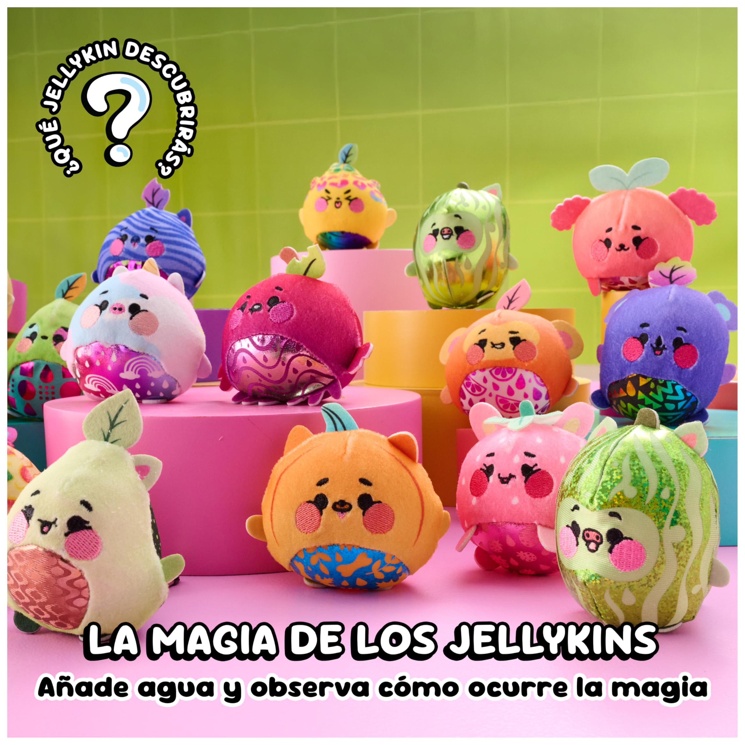 Jellykins - Magic Jellykins Peluche Sorpresa Mágico en Frasco Que se Activa con Agua - Peluche Aleatorio, Hay 20 para Coleccionar - Juguetes Niñas 5 Años + - Regalo niñas 5 Años +