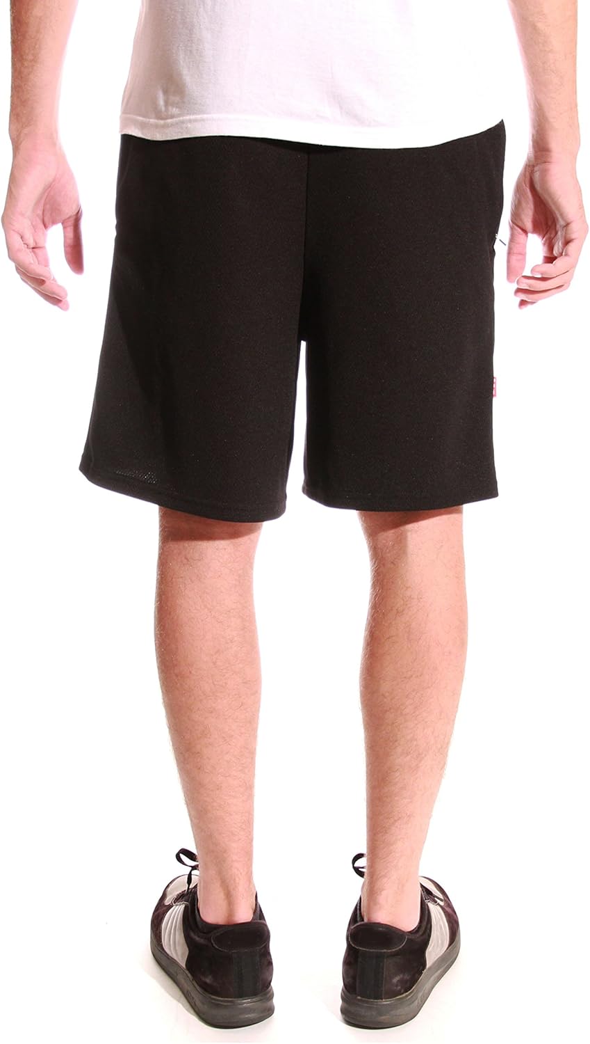 Mens fleece shorts with zip pockets Clearance