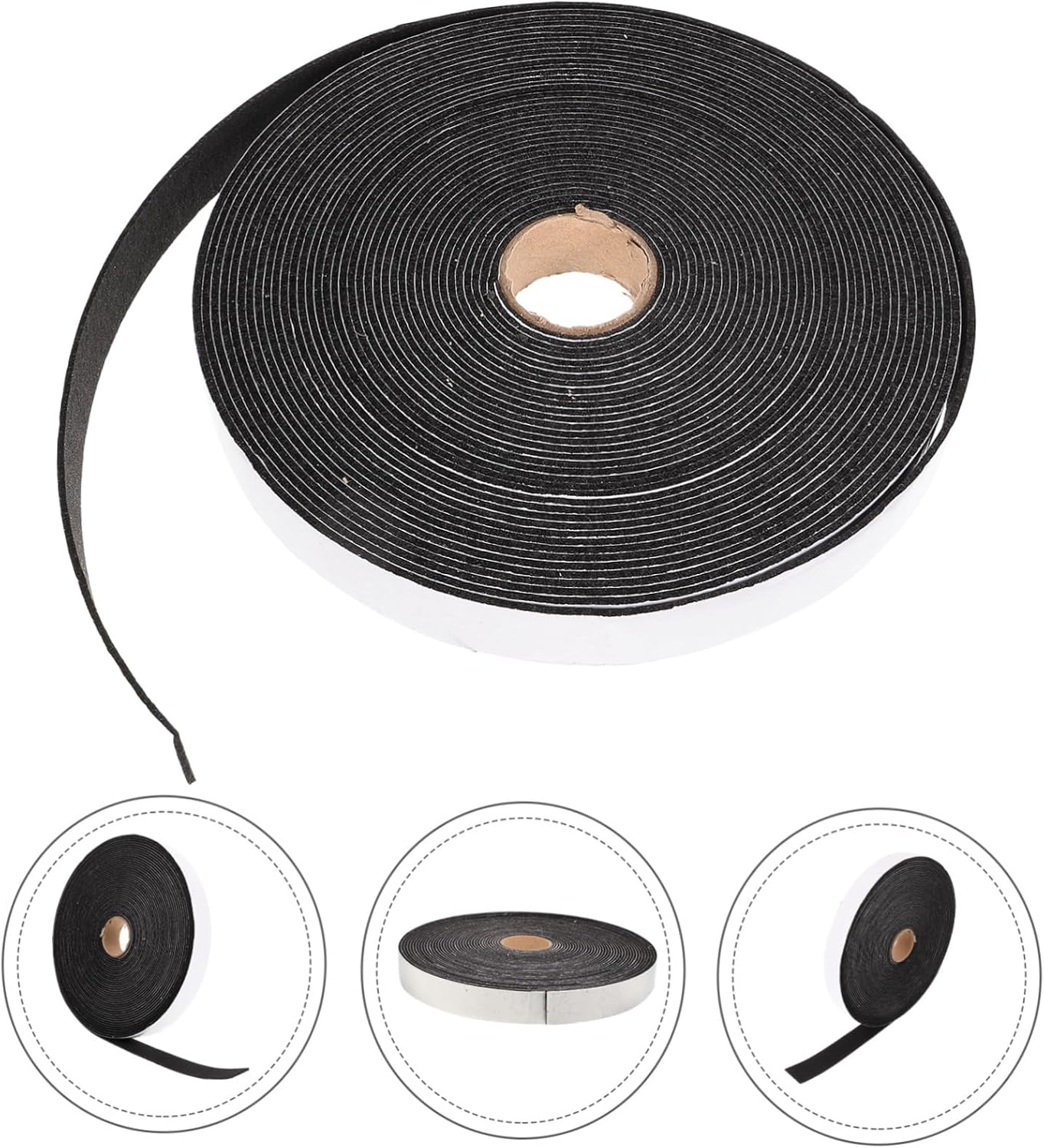 ABOOFAN 5 Rolls Furniture Pad for Hardwood Floors Felt Pads for Chairs Self Adhesive Felt Stickers Easy Install