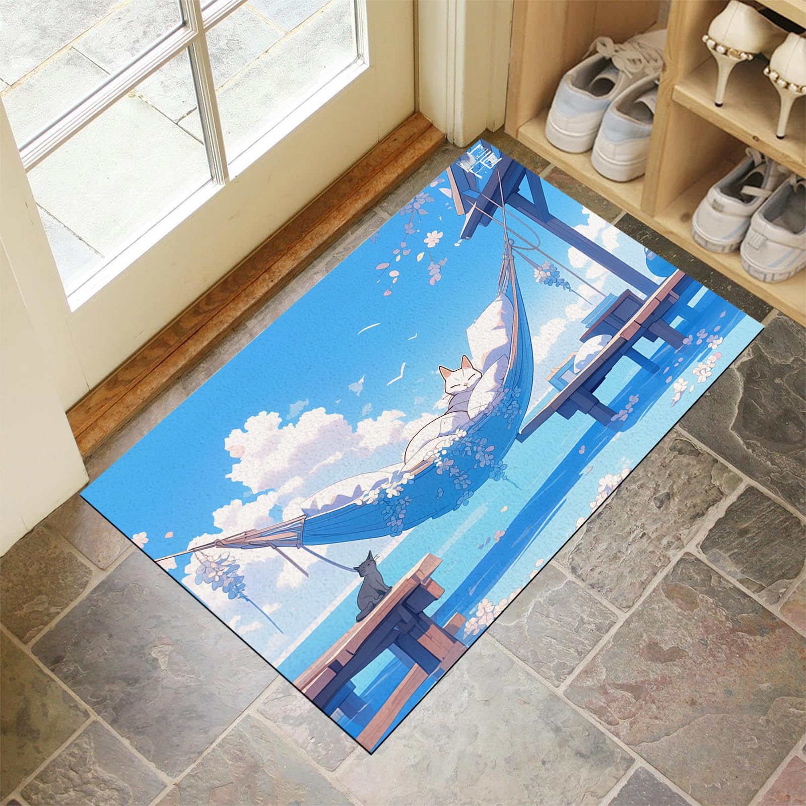 Tapis d'entrée dauphin idéal pour la porte et le retour de promenade
