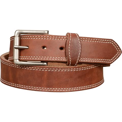 Bullhide Belts Mens Leather Belt for Work Casual Dress 1 50 Wide