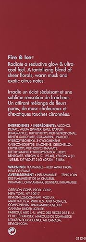 Miniatura 3 de Perfume para mujer de Revlon Fire  Ice Eau de Toilette Spray notas de aroma floral y cítrico 17 onzas líquidas