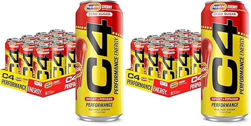 Vista 121 de C4 Energy - Bebida energética carbonatada sin azúcar, bebida preentrenamiento + beta alanina, sabor naranja (Orange Slice), 16 onzas líquidas