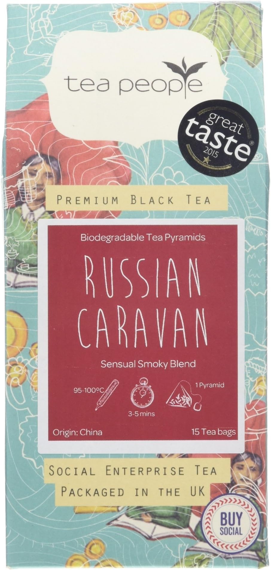 Tea People Russian Caravan - 15 tea pyramids pack
