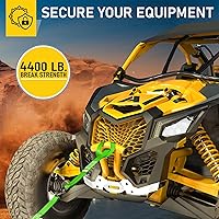 Vista 5 de AUGO Correas de Trinquete de Servicio Pesado y Bucles Suaves – Paquete de 4 Correas de Trinquete Extra Fuertes de 1.5" por 10' con Cierres