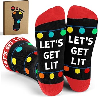 Christmas Socks for Women, Men - Funny and Silly Gifts for Men, Perfect Holiday Novelty Socks, Crazy Gifts with Unique Designs, Ideal for Fun Loving Adults, Seasonal Gift for Wife or Husband