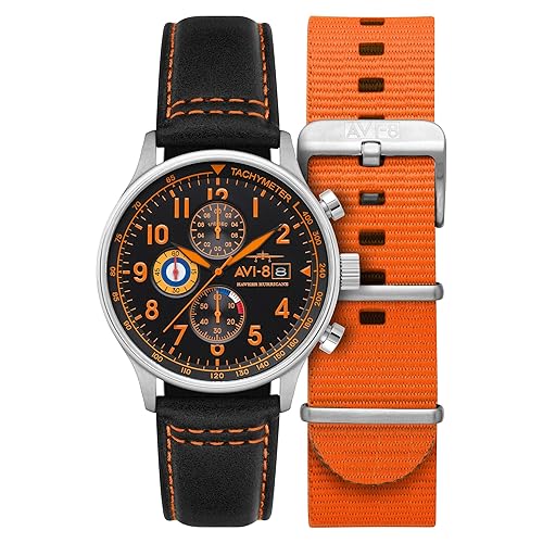 AVI-8 Hawker Hurricane Men's Pilot Watch – Classic Chronograph, Japanese