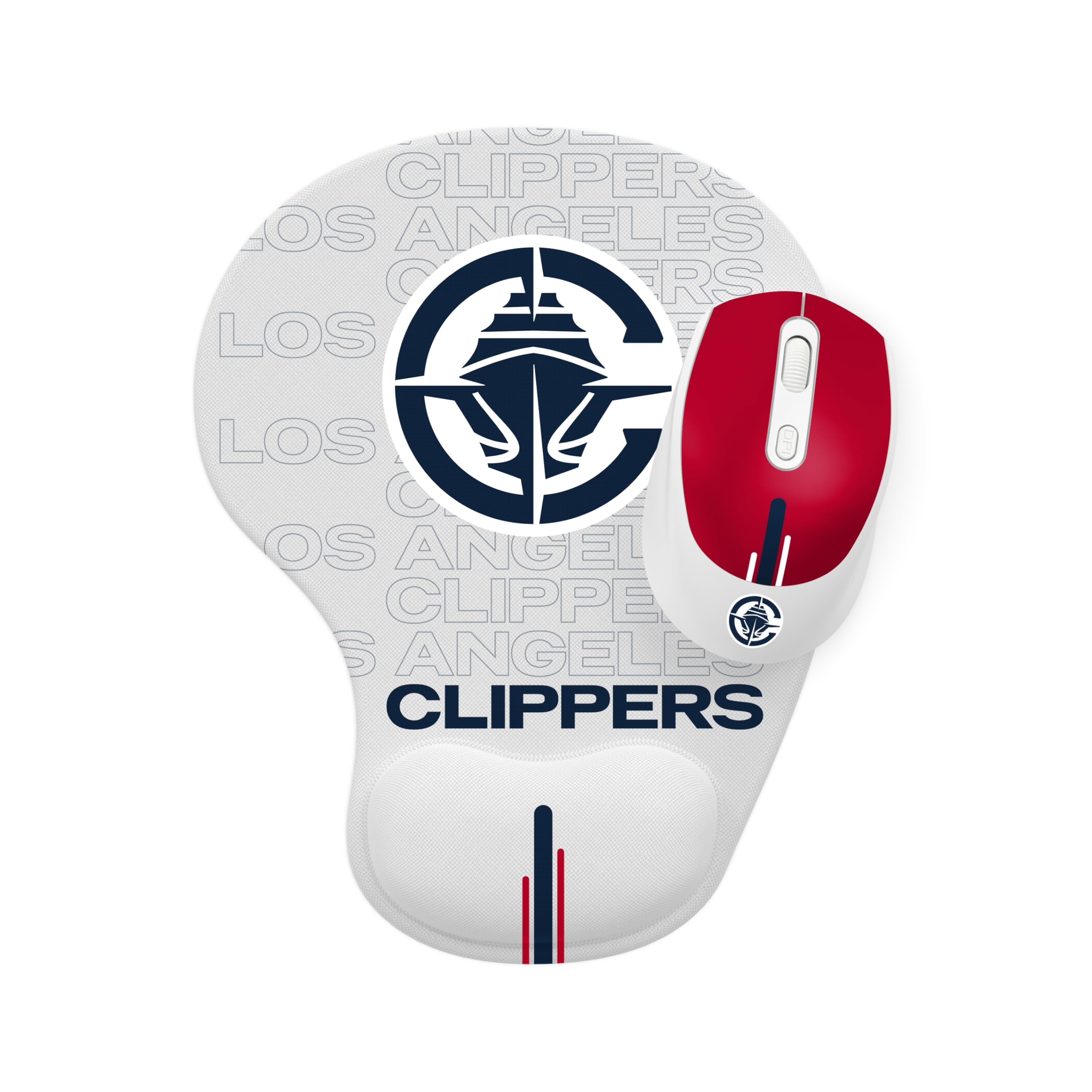SOAR NBA Wireless Mouse and Mouse Pad, Los Angeles Clippers