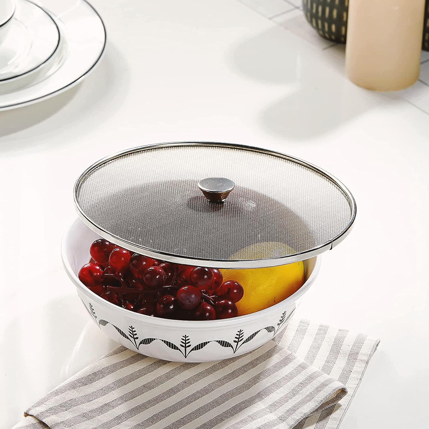 Stainless Steel Food Covers - 3 Piece Set -9