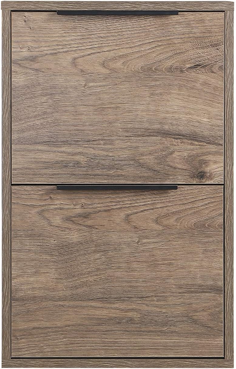 LUCYPAL 2 Drawer Wooden File Cabinet, Vertical Storage Filing Cabinets for Home Office,Pressed Wood File Cabinets for Letter Size (Grey) : Office Products