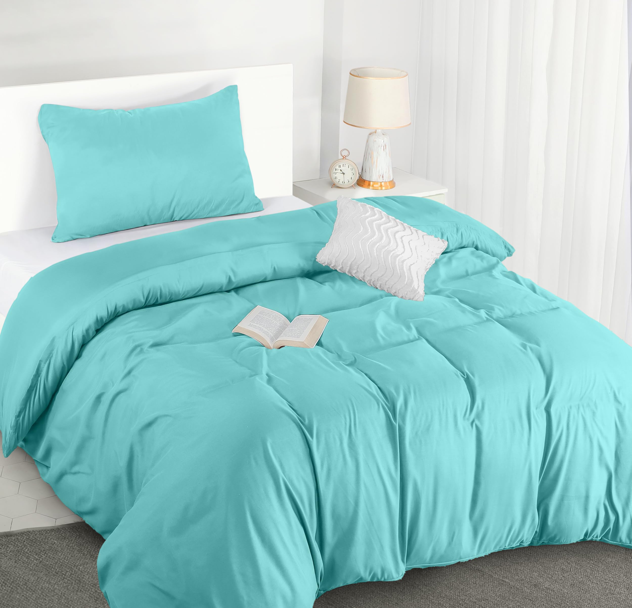 Utopia Bedding Funda Nordica Cama 180 - Microfibra Juego de Funda Nordica 240x260 cm y 2 Fundas de Almohada 65x65 cm (Blanco) — view 81