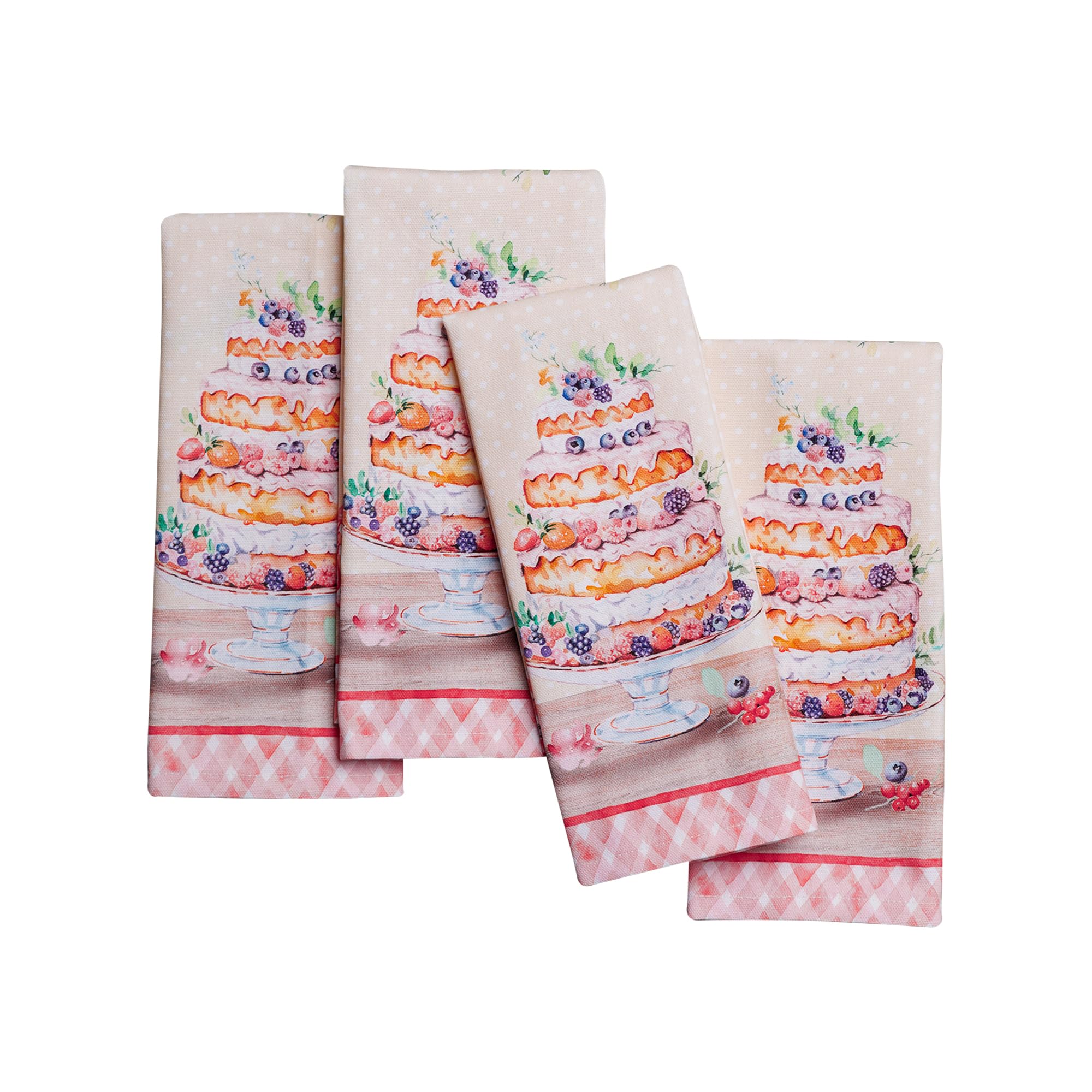 Maison d' Hermine Cloth Napkins Set of 4 Reusable 100% Cotton (45 CMx45 CM)