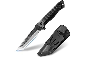 420HC Steel Belt Knife with Horizontal Sheath: Tactical Yet Accessible