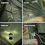 REDCAMP Large Hammock Hot Tent with Stove Jack, Waterproof & Windproof Winter Wall Tent with Snow Skirt, Ultralight 4 Season Tents for Camping, Hiking, Bushcraft, Backpacking, Hunting
