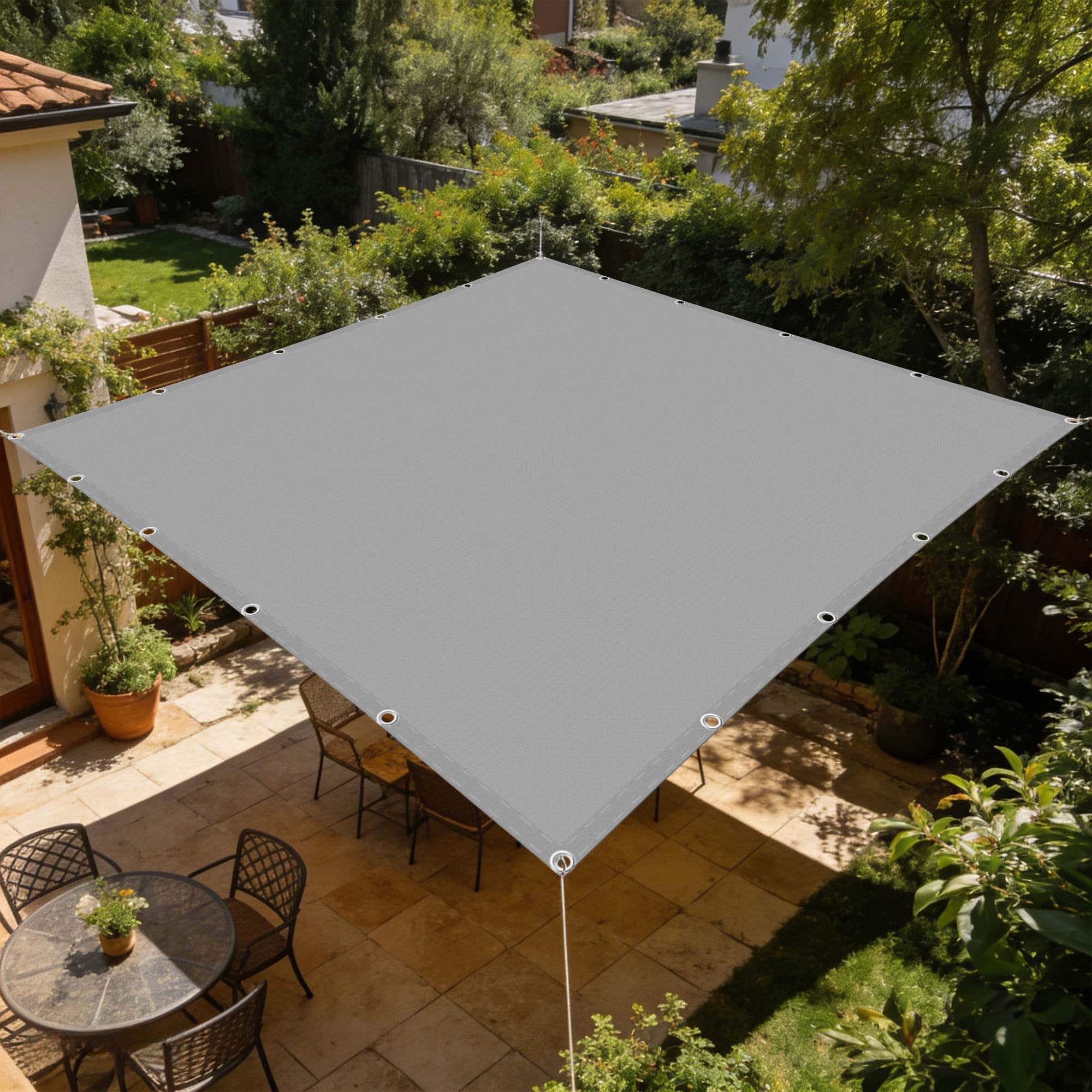 Voile d'ombrage résistant à l'eau et au vent pour protéger le jardin