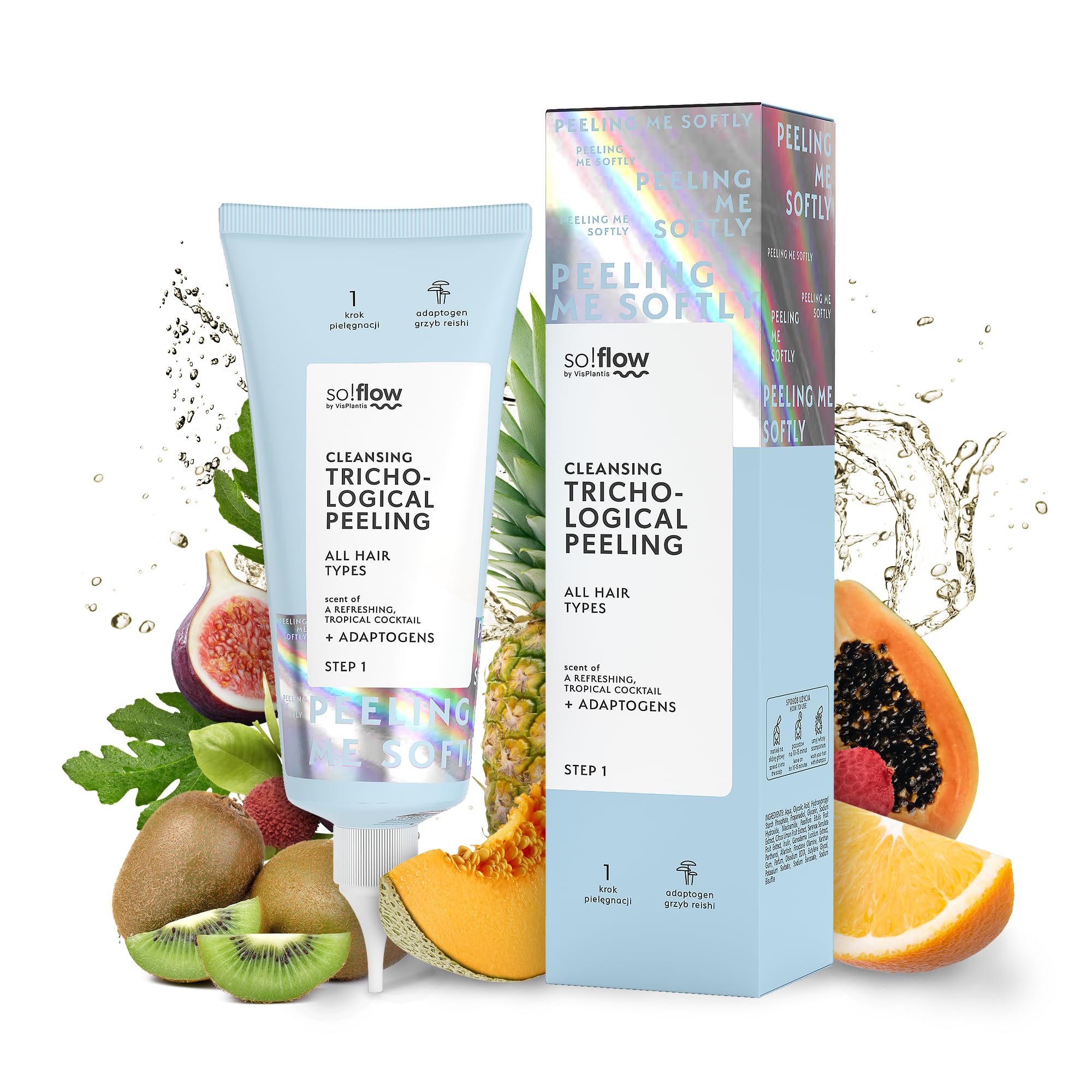 So Flow Glycolic Acid Scalp Mask Shampoo Soothing Clarifying Scrub Hair