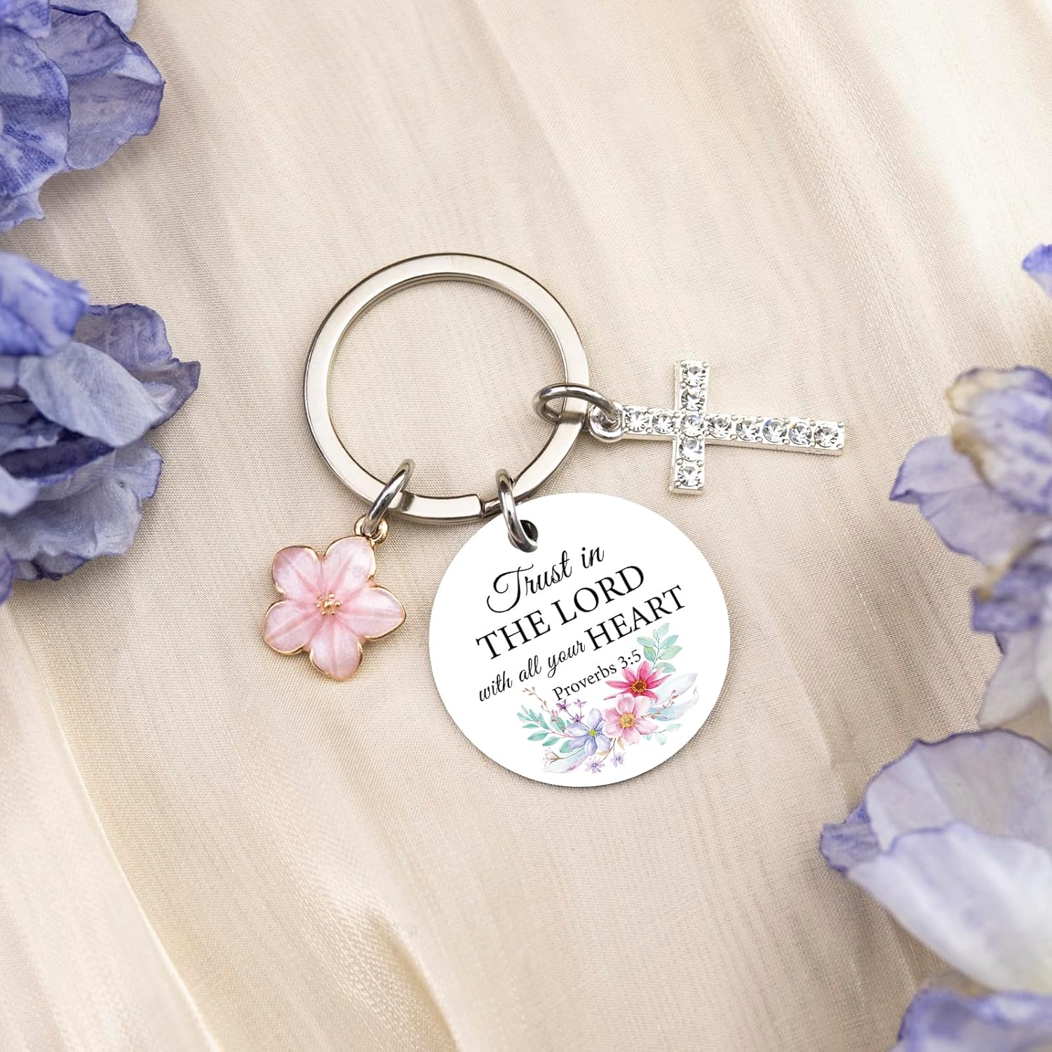 Religious Gifts For Women Christian Gifts Cross Keychains Inspirational Bible Verse Gift for Female Best Friend Mothers Day Christmas Birthday Encouragement Present Keyring - Image 6