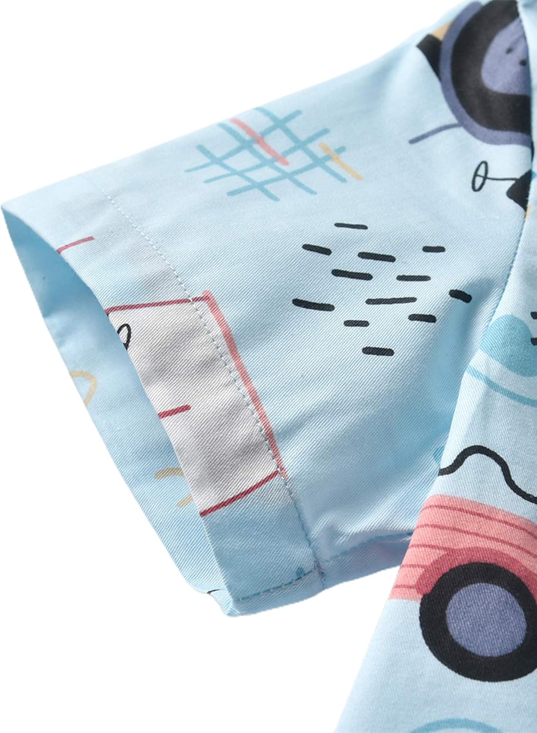 Toddler Baby Boys Hawaiian Shirts Button Down Short Sleeve Striped Plaid Print Bow Tie Casual Tops T-Shirt: Clothing, Shoes & Jewelry