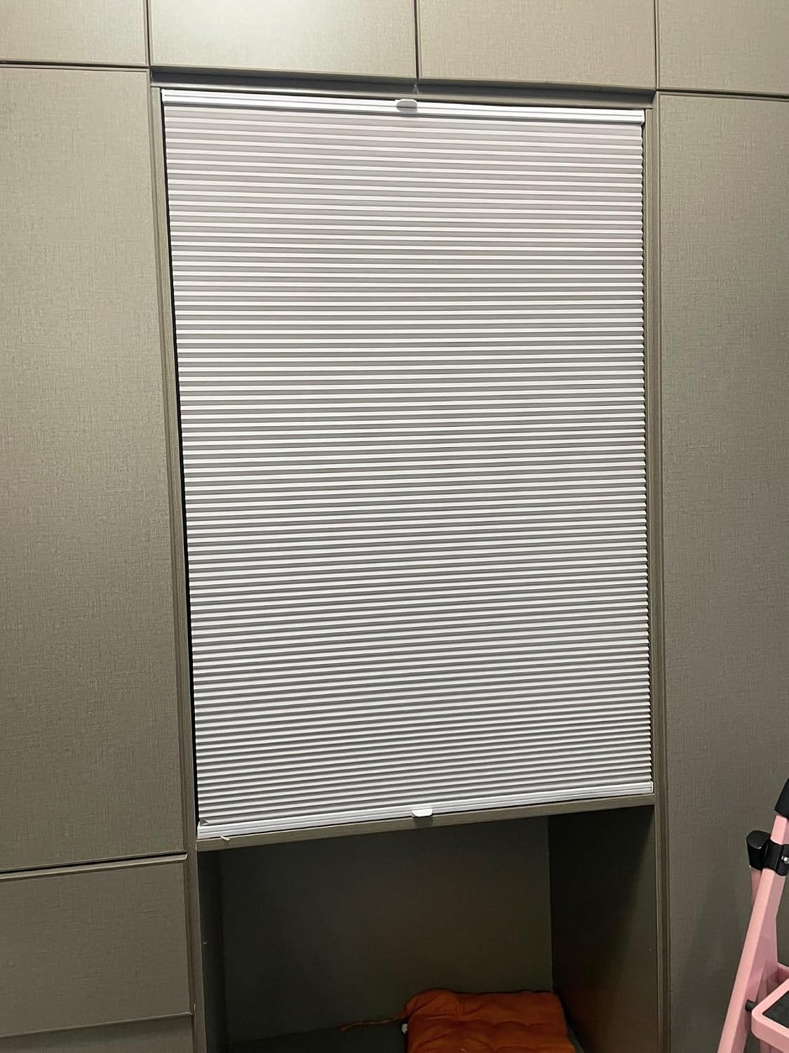 Honeycomb Folding Privacy Door Curtain - Waterproof Accordion Door for Closet & Pantry, Small Interior Sliding Panel (23.6"x41.3") - Perfect for Home & Classroom Use, Space-Saving Design