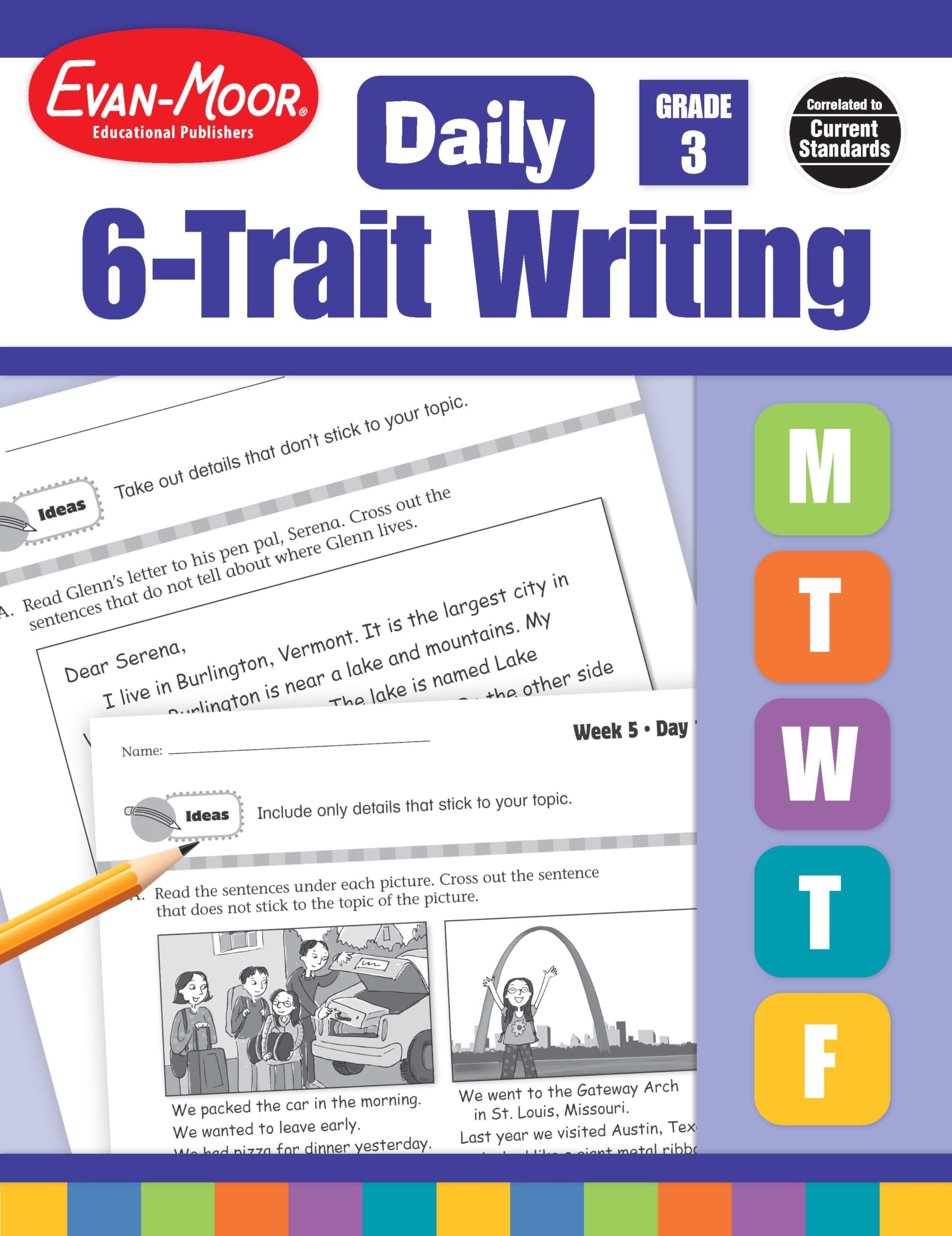 Evan Moor Educational Publishers Daily 6-Trait Writing Grade 3 Paperback – Teacher's Edition, 1 September 2008