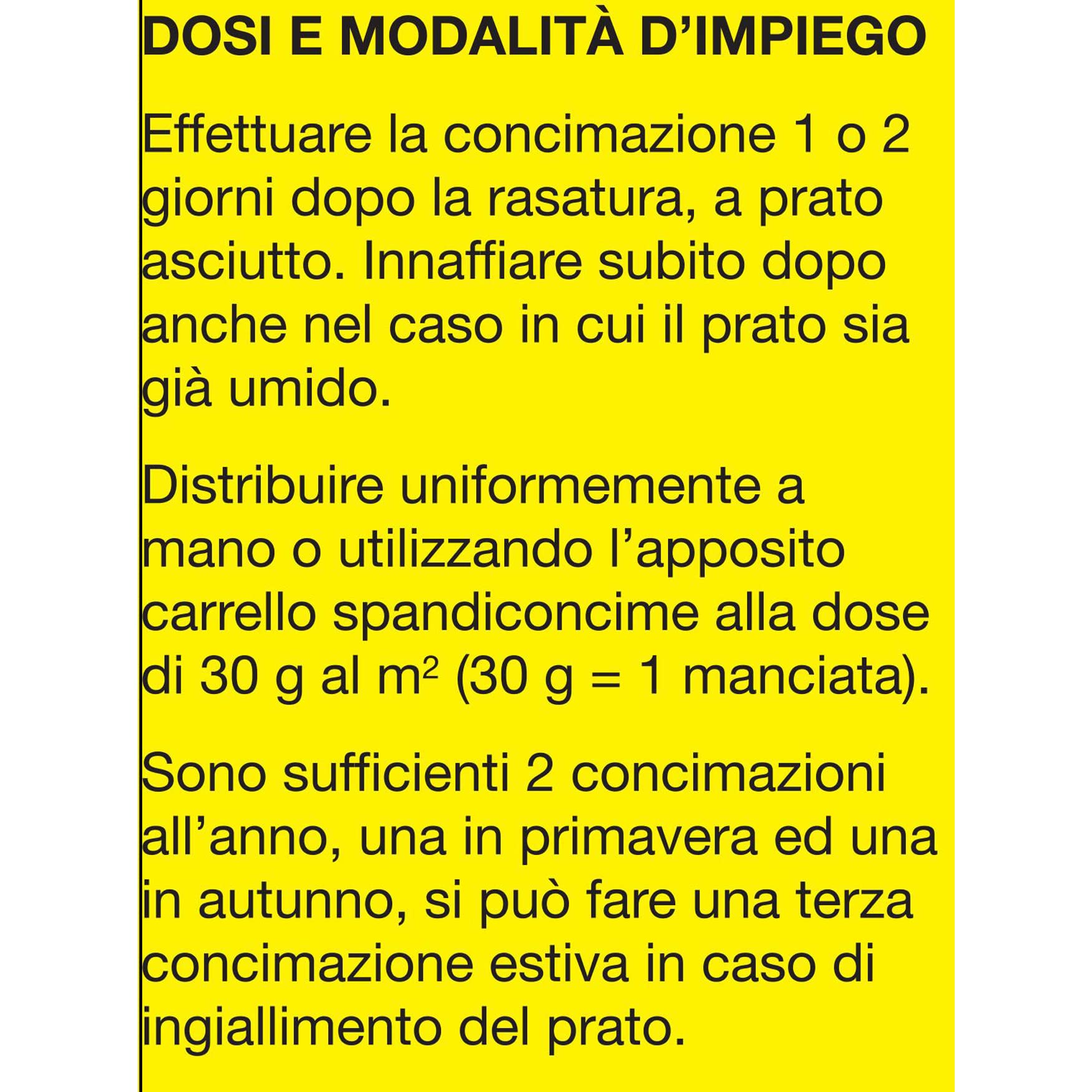 COMPO Prato, Concime per Tappeti Erbosi, Per una Nutrizione Completa di Prati Ornamentali e Sportivi, Per un Prato Sempreverde, 4 kg - 4