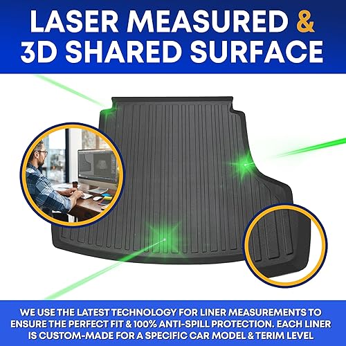 Miniatura 2 de Forro de carga prémium para Hyundai Sonata 2015-2019 – 100% de protección, alfombrilla de maletero de automóvil de ajuste personalizado, alfombrilla