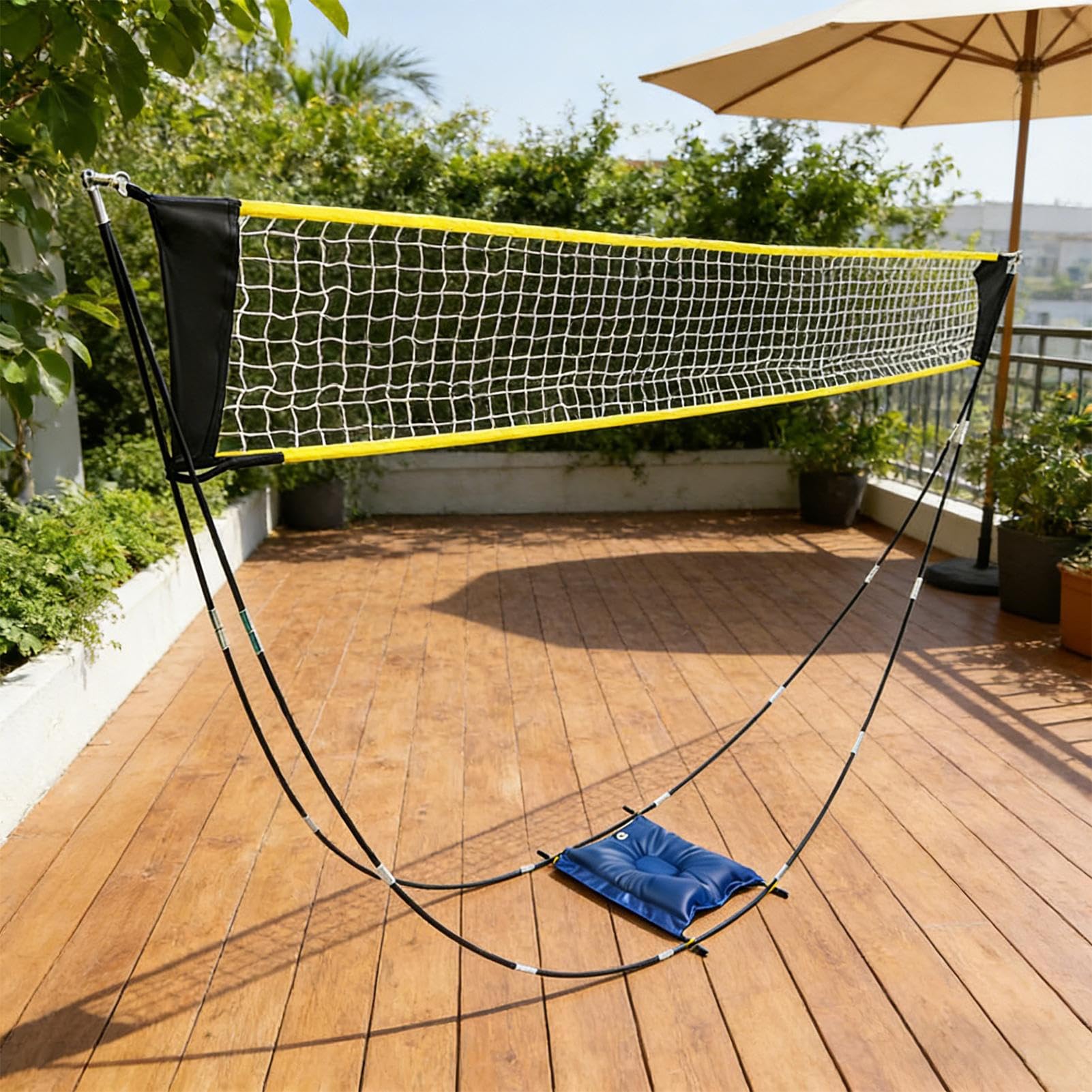 Rete da Badminton Pieghevole Attrezzatura Leggera e Portatile