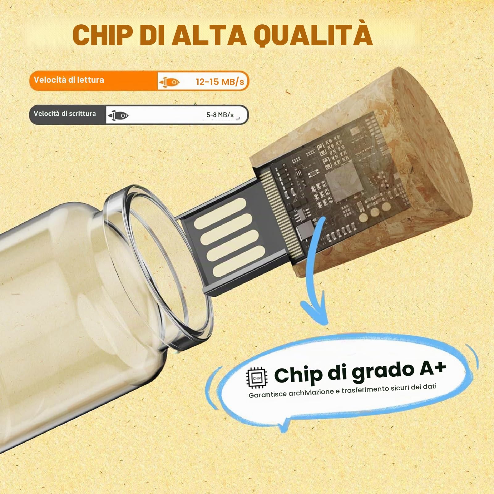 10 Pezzi 8 GB USB Flash Drive Drift Bottle chiavette USB Chiave USB Pendrive per matrimonio, amici, famiglia,Regali aziendali per computer, audio per auto, ecc
