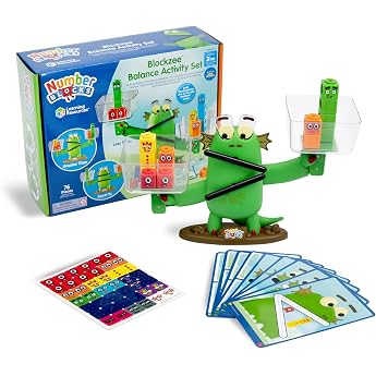 مصادر التعلم Numberblocks لعبة التوازن Blockzee، الأعمار 3+، لعبة الرياضيات والرقم، لعبة التوازن، لعبة الرياضيات للأطفال، في