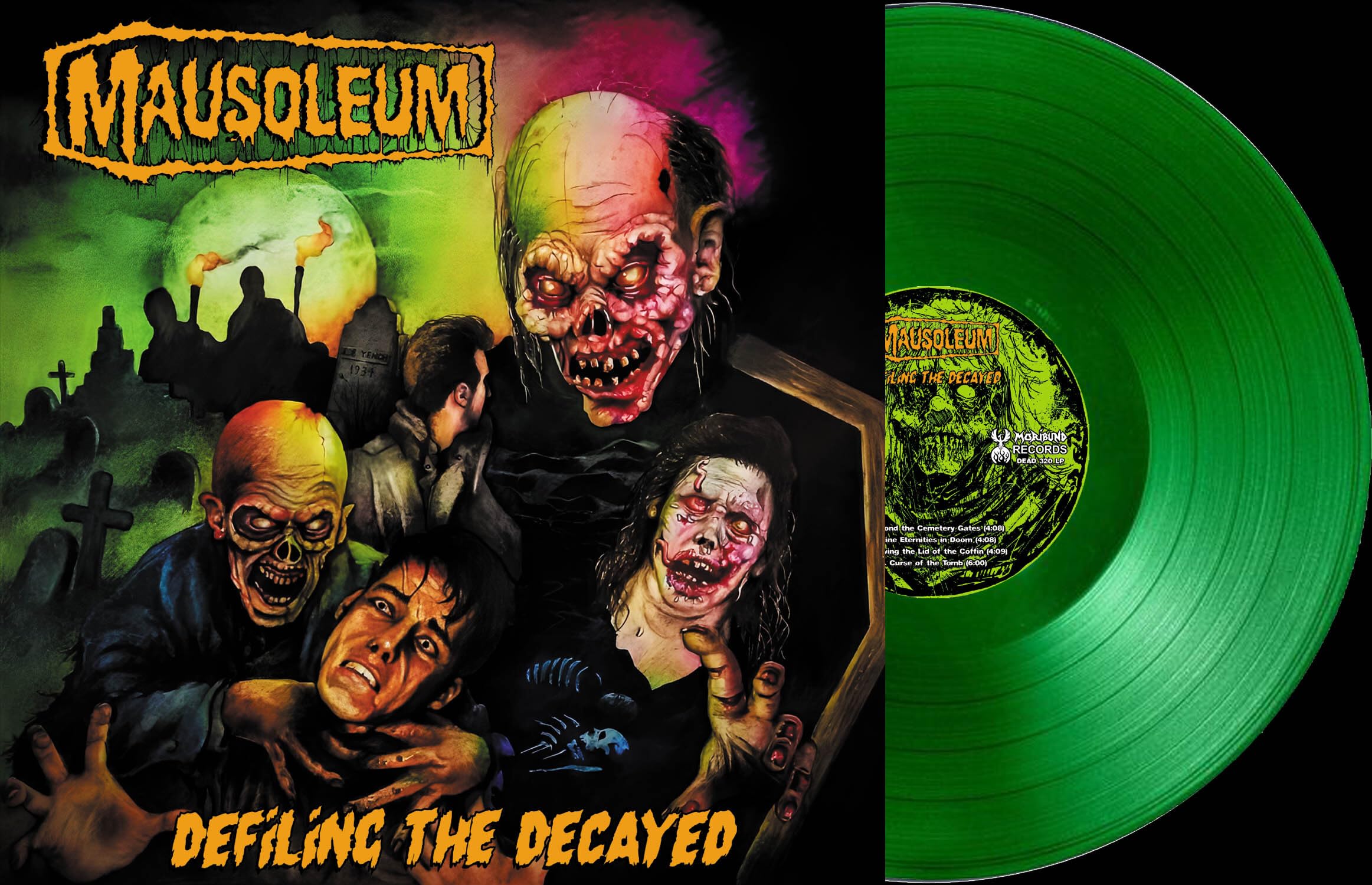 Mausoleum Defiling The Decayed (puke Green Vinyl) LP New 768586032036