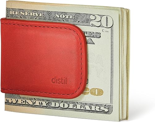 Distil Union MoneyClip Clip magnético de cuero para dinero