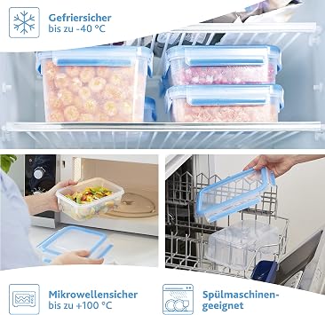 Emsa Clip and Close Storage Container, Rectangular, 277 Ounces