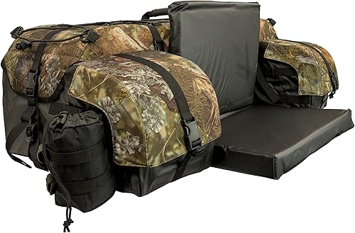 ATV TEK Arch Series Paquete de utilidad de gran tamaño para rack trasero, bolsa de carga acolchada para ATV - Kings Mountain Shadow Camo