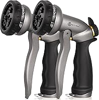 Vista 11 de AUTOMAN - Boquilla para manguera de jardín, boquilla de rociado de agua ABS con 7 patrones de riego ajustables de alta resistencia, antideslizante